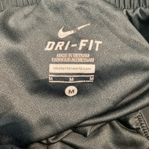 Nike Dri-Fit Tempo Shorts Size M Dark Gray Pink Trim - Picture 5 of 6